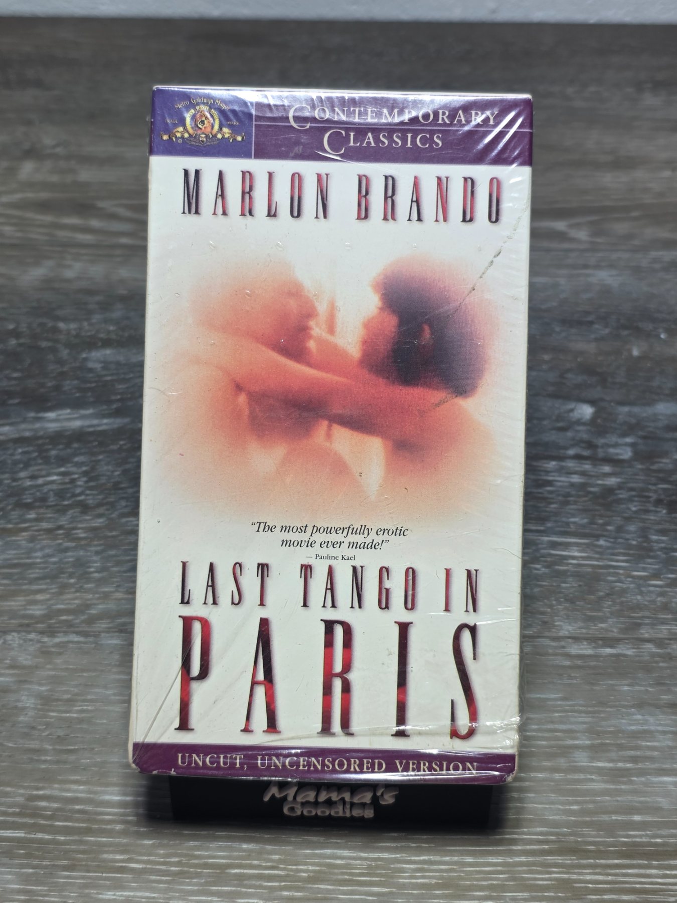 Last Tango in Paris VHS 1998 Uncut Uncensored Marlon Brando MGM