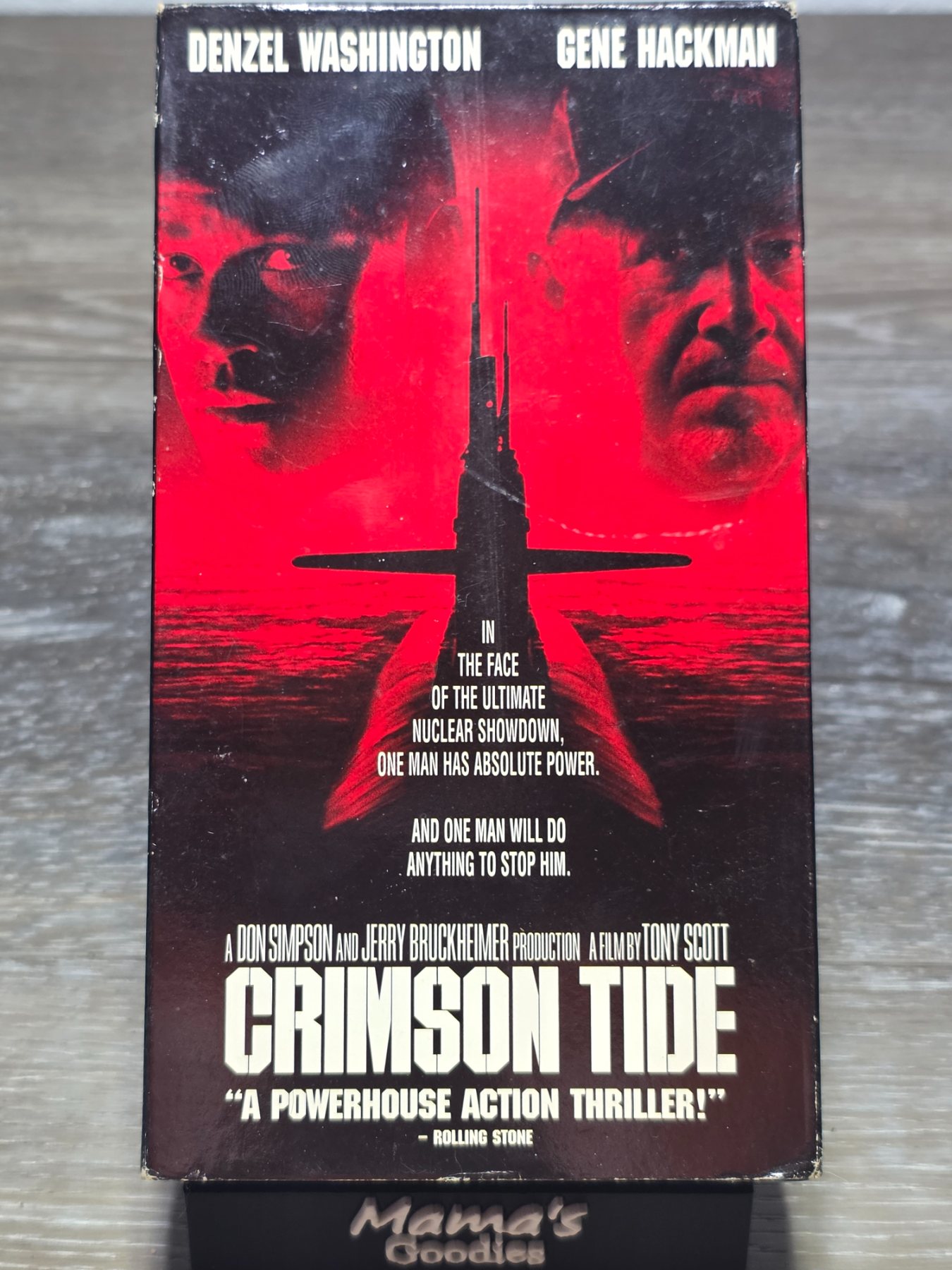 Crimson Tide VHS 1995 Denzel Washington Gene Hackman Tony Scott