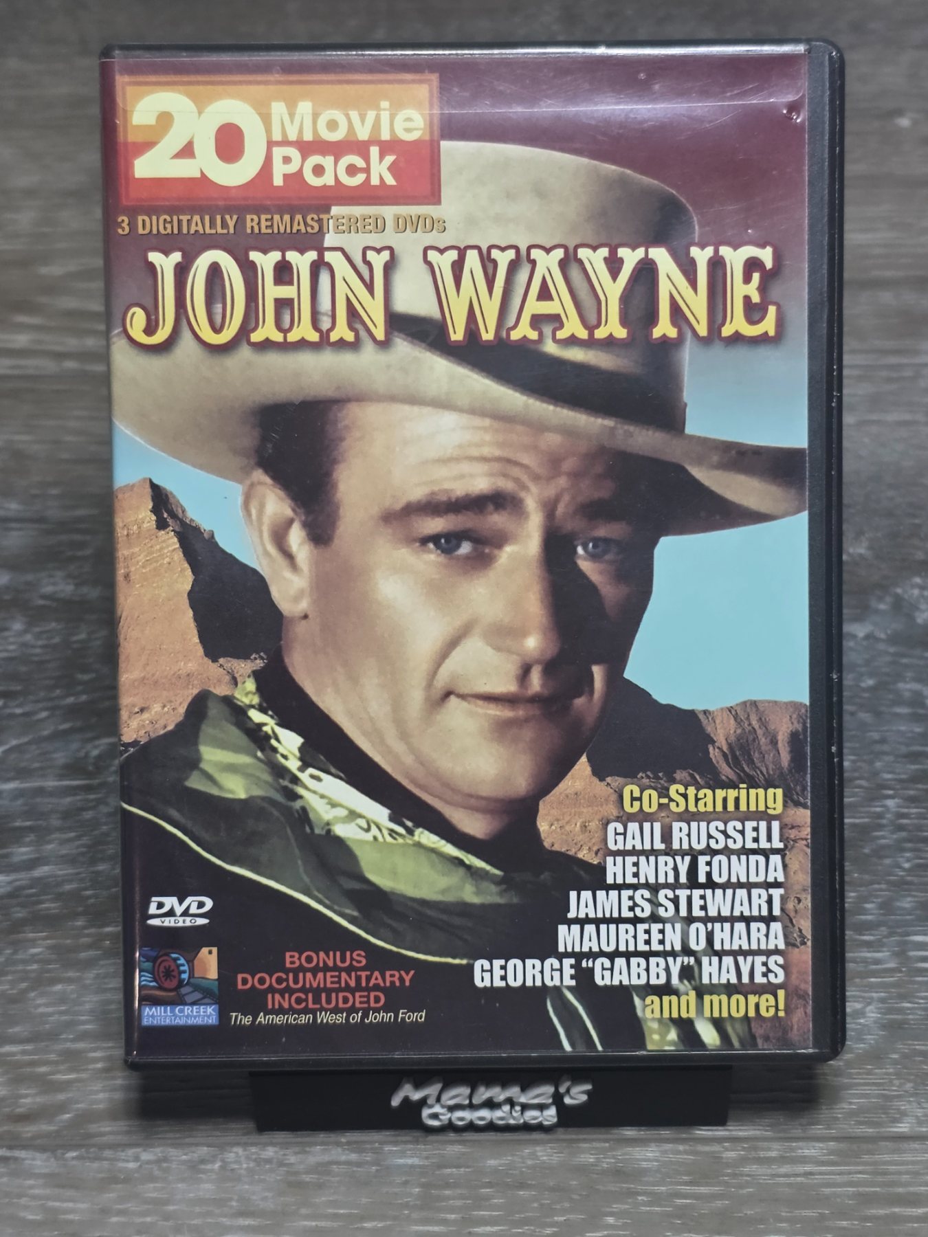 John Wayne 20 Movie Pack DVD 3-Disc Set Digitally Remastered