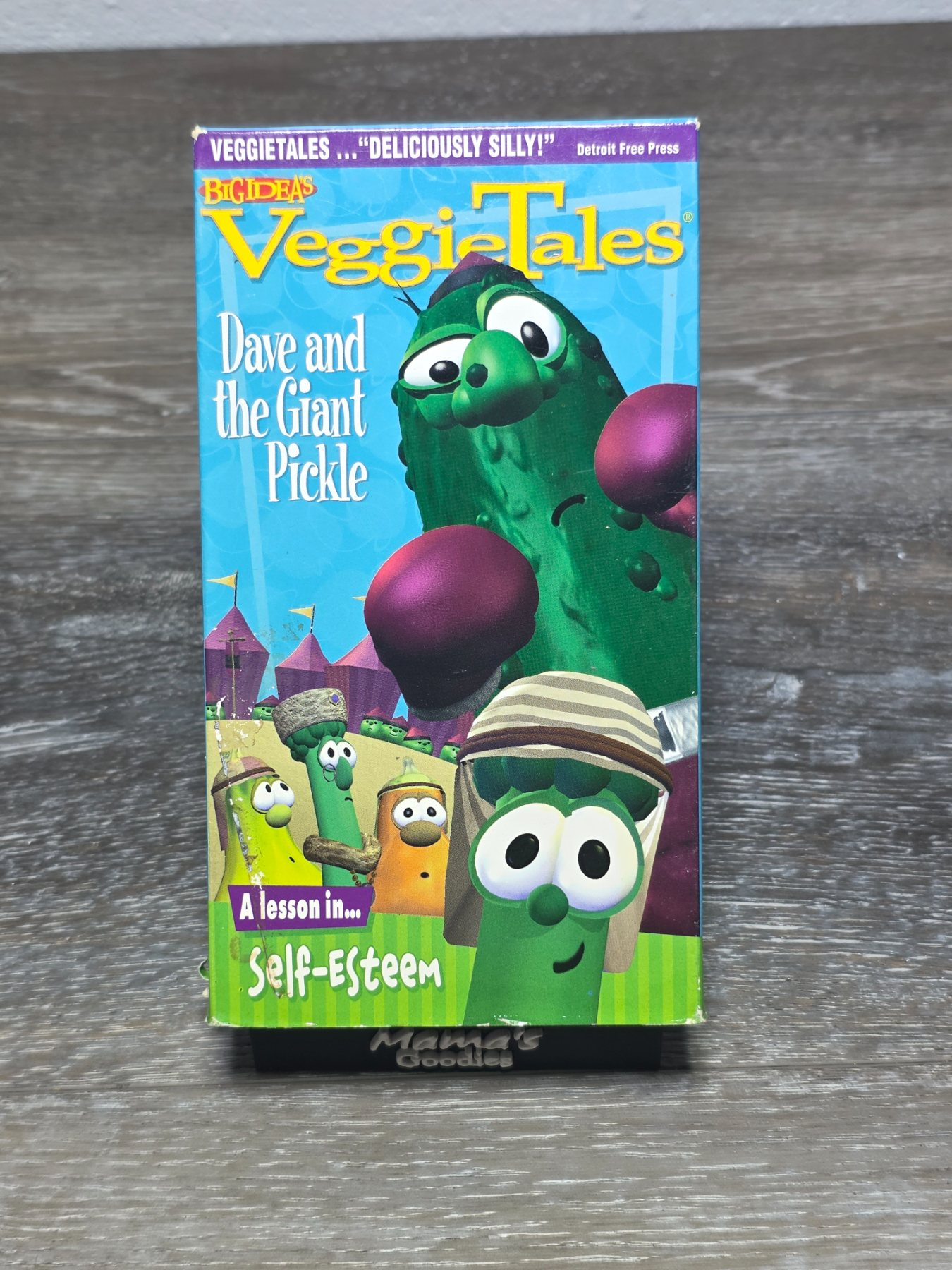 VeggieTales Dave and the Giant Pickle VHS 1996 Big Idea Self-Esteem