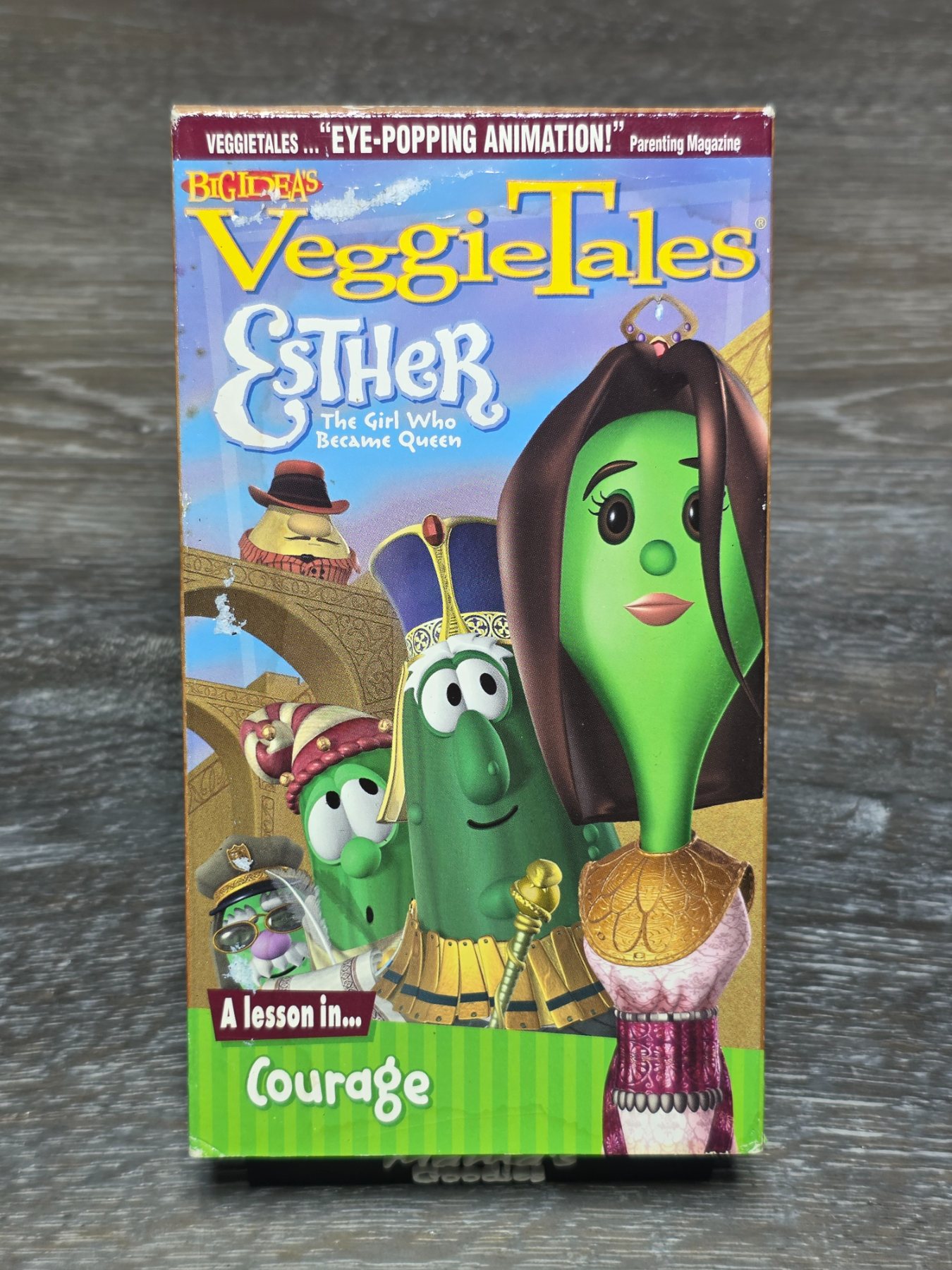 VeggieTales Esther The Girl Who Became Queen VHS 2000 Green Tape