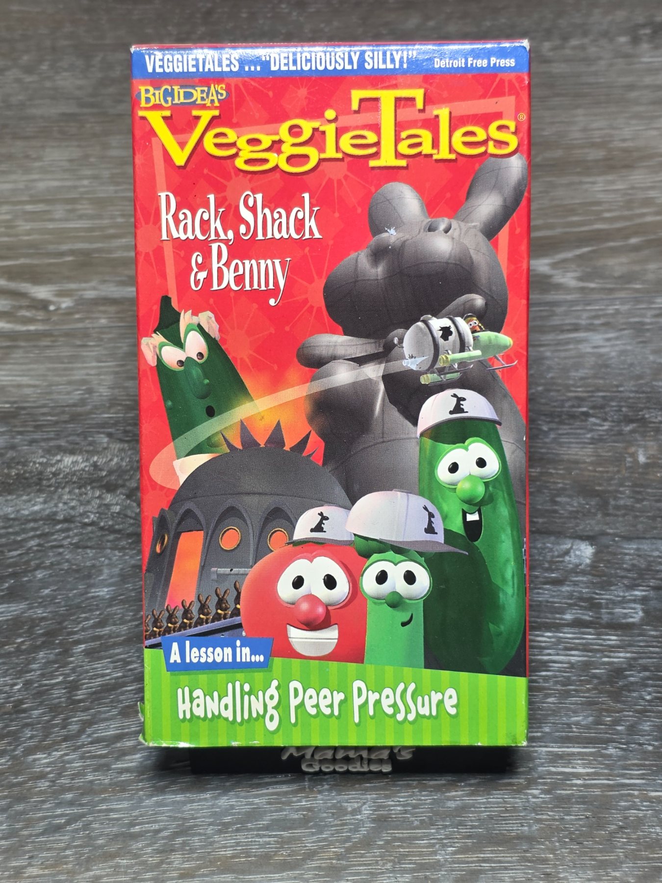 VeggieTales Rack Shack & Benny VHS 1995 Handling Peer Pressure