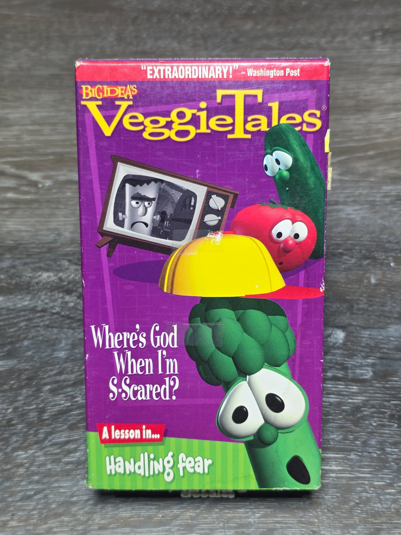 VeggieTales Where's God When I'm S-Scared? VHS 1993 Big Idea