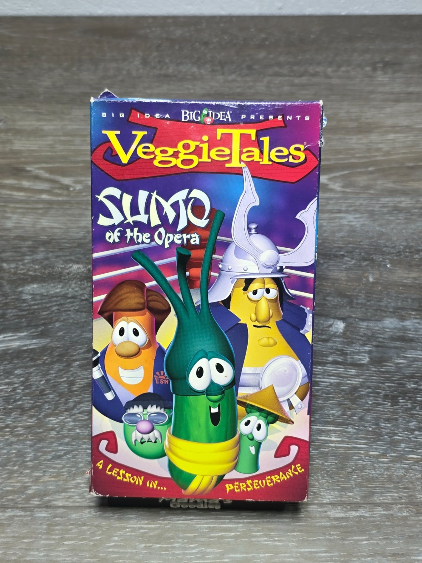 VeggieTales Sumo of the Opera VHS 2004 Big Idea Green Tape