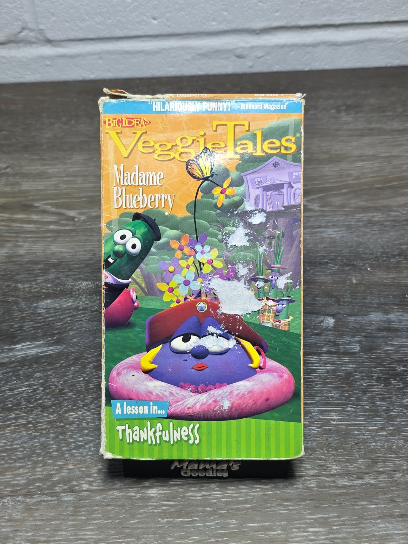 VeggieTales Madame Blueberry VHS 1998 Big Idea Thankfulness