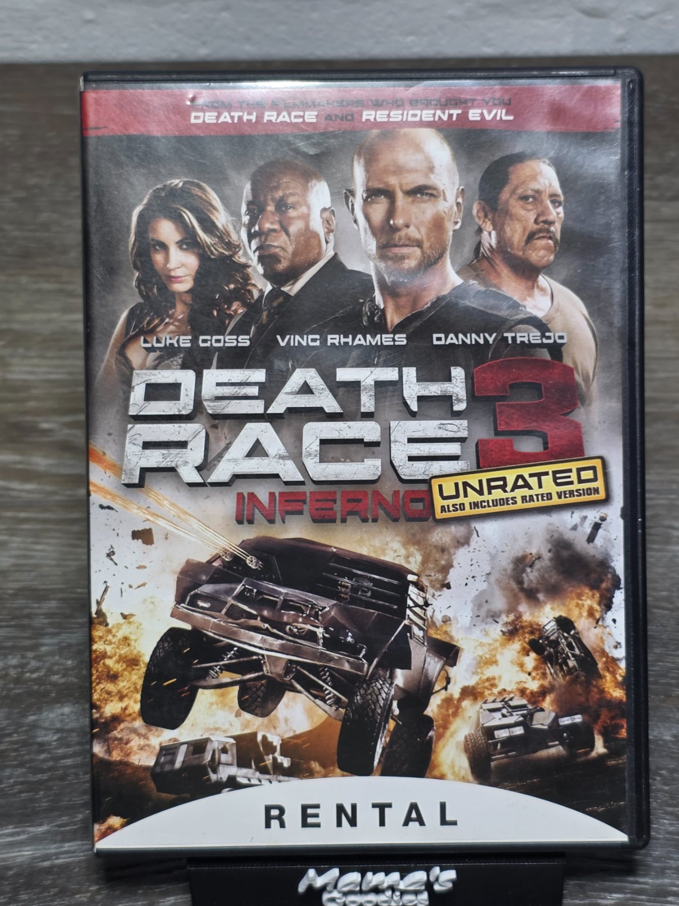 Death Race 3 Inferno Unrated DVD Luke Goss Ving Rhames Rental Copy