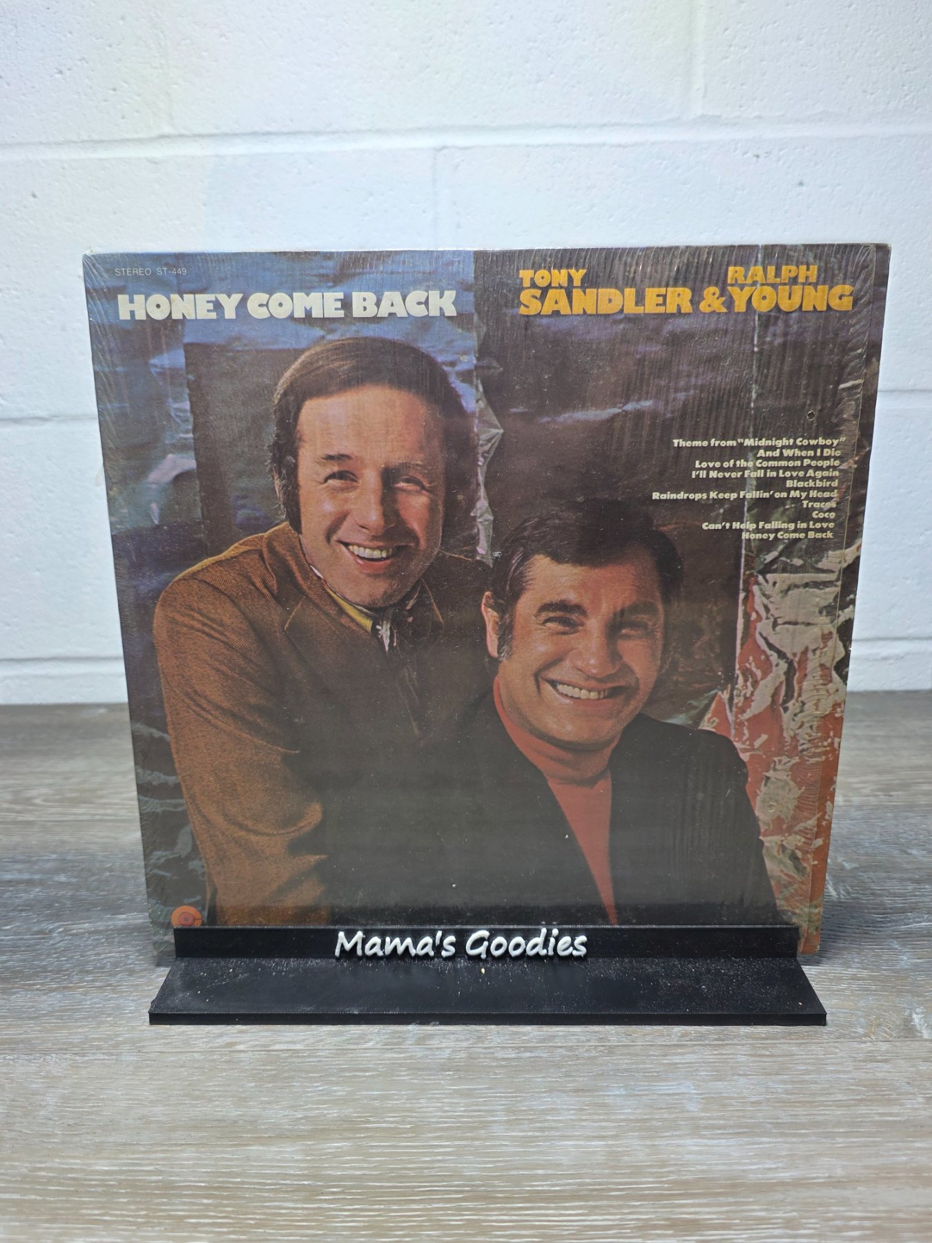 Sandler & Young Honey Come Back LP Capitol ST-449 Vinyl Record