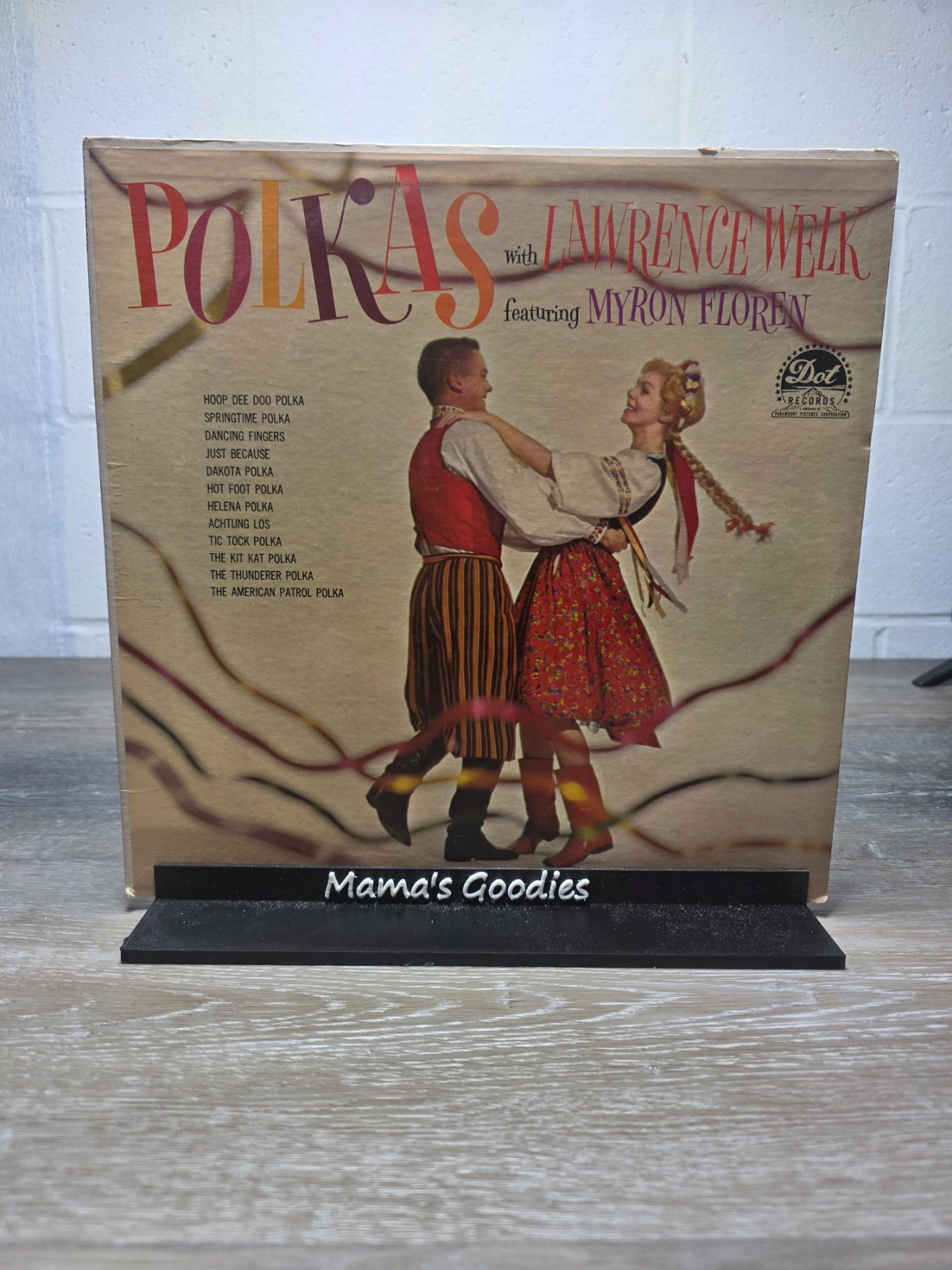 Lawrence Welk Polkas feat Myron Floren Dot DLP 3302 Mono LP
