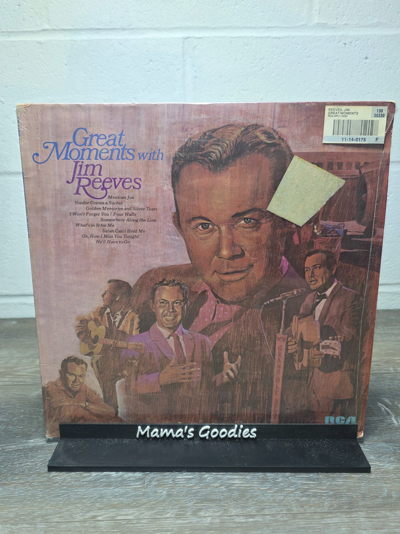 Jim Reeves Great Moments With Jim Reeves 1973 RCA Stereo LP APL1-0330