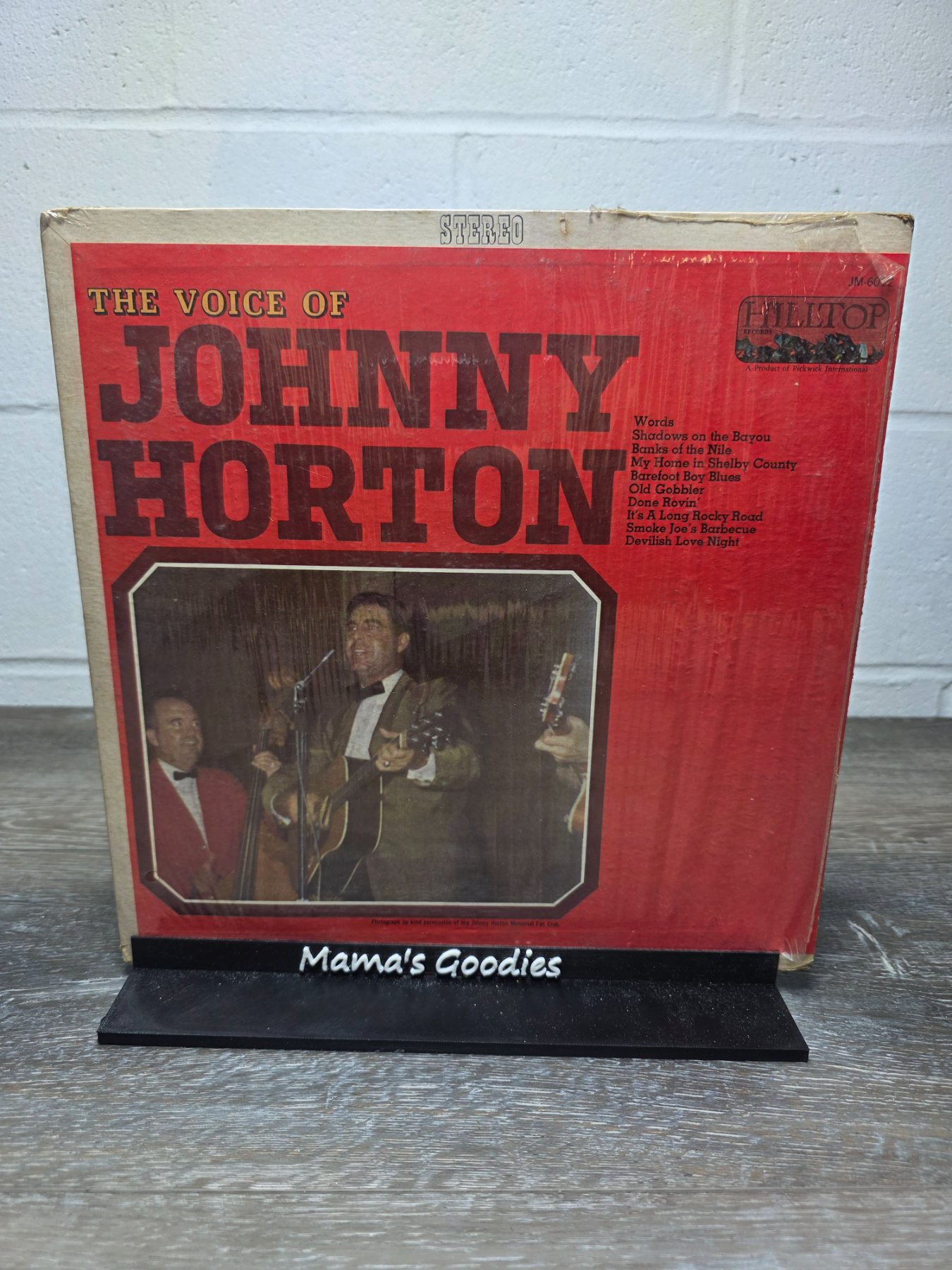 Johnny Horton The Voice of Johnny Horton Hilltop JS-6012 Stereo LP