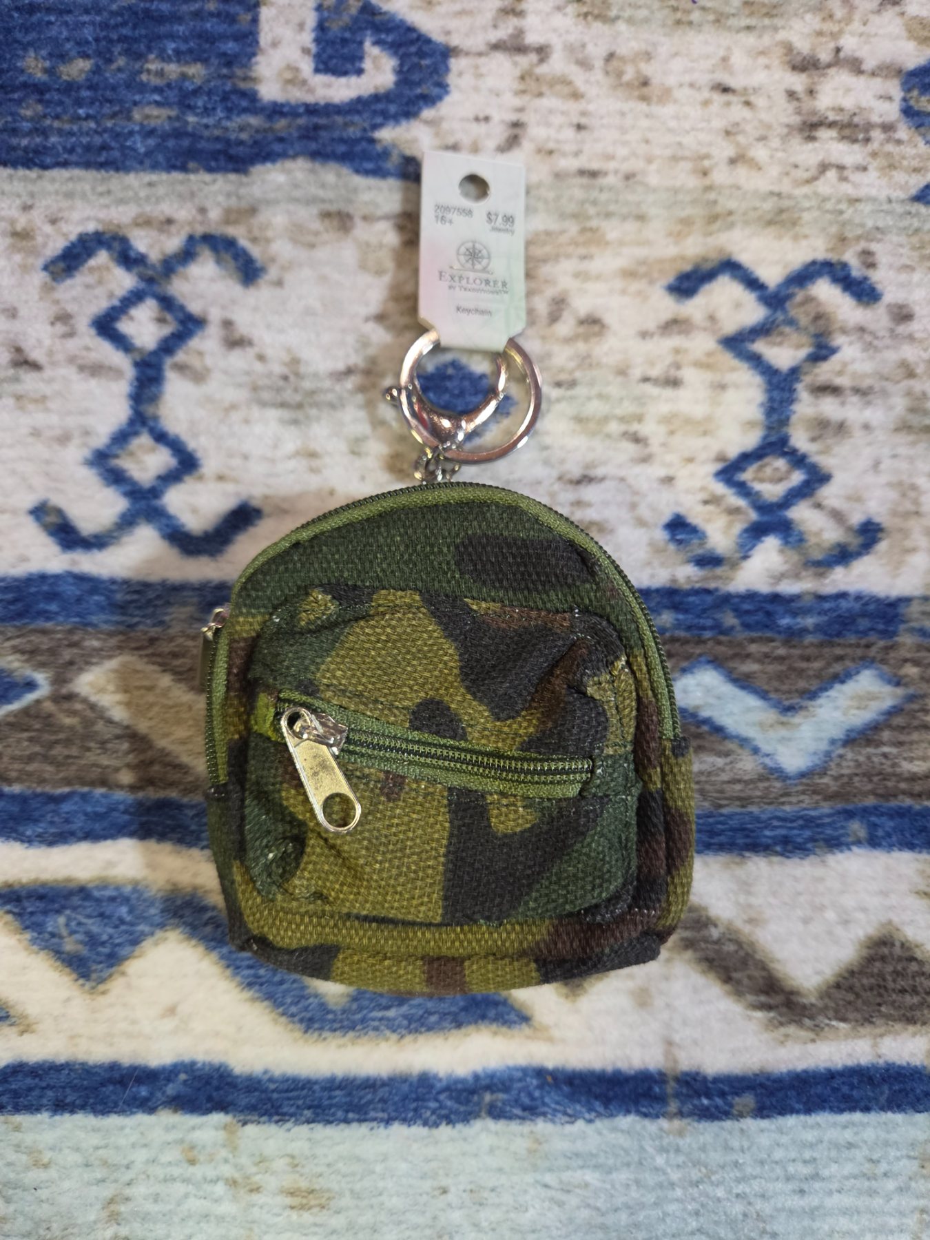 Explorer by Traditions Camo Mini Zip Pouch Keychain 2097558