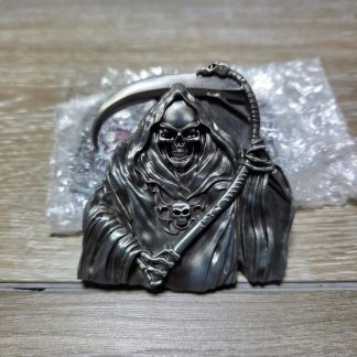 Fun Buckles Grim Reaper Scythe Metal Belt Buckle Gothic Biker