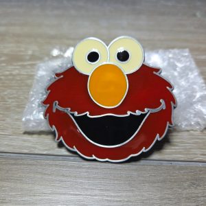 Sesame Street Elmo Face Red Enamel Metal Belt Buckle