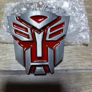 Transformers Autobot Emblem Red Silver Metal Belt Buckle