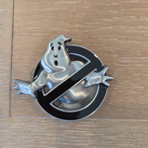 Ghostbusters No-Ghost Logo Black Silver Tone Belt Buckle