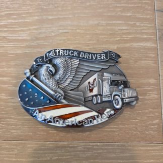 The Truck Driver An American Hero Eagle Semi Truck Belt Buckle