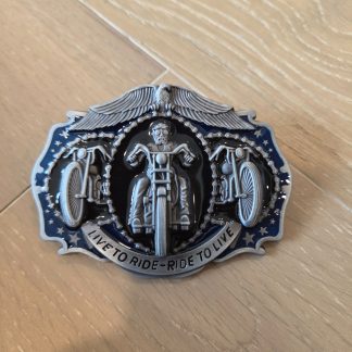Live to Ride Ride to Live Motorcycle Eagle Biker Belt Buckle