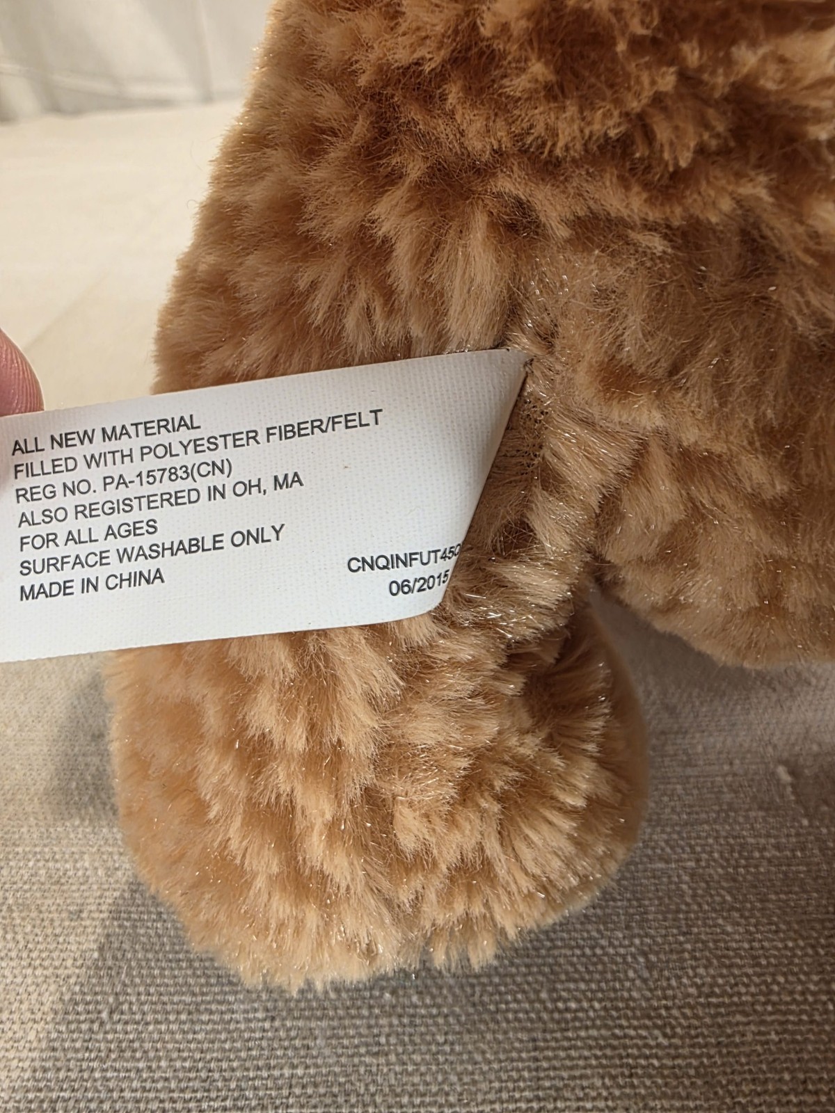 Hug & Luv Plush Reindeer Bear Christmas Stuffed Animal New - Image 8