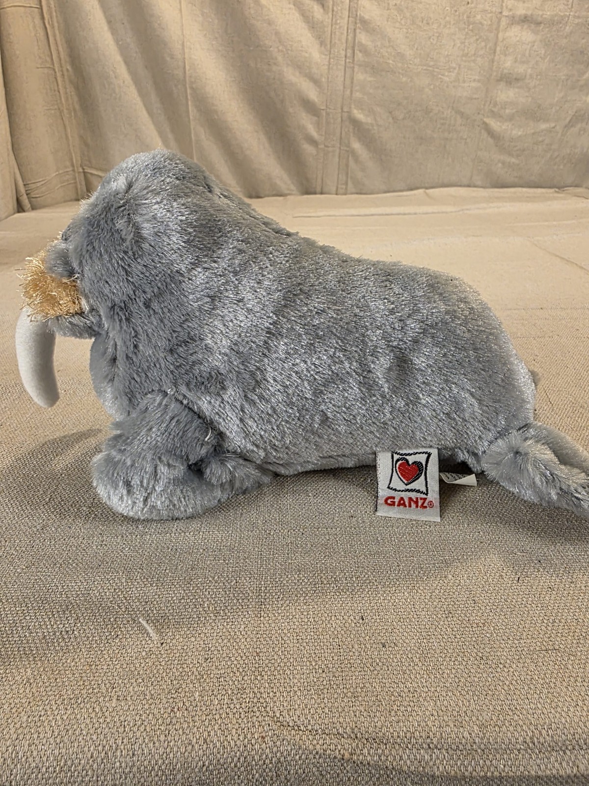 Ganz Webkinz Walrus Plush Stuffed Animal HM332 Gray No Code Used - Image 5