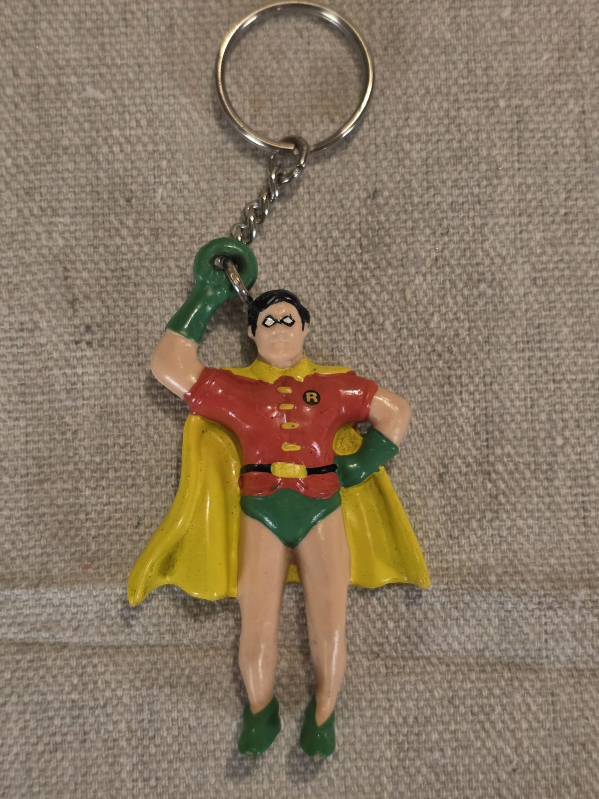 Vintage 1989 Applause DC Comics Robin Keychain - Image 2
