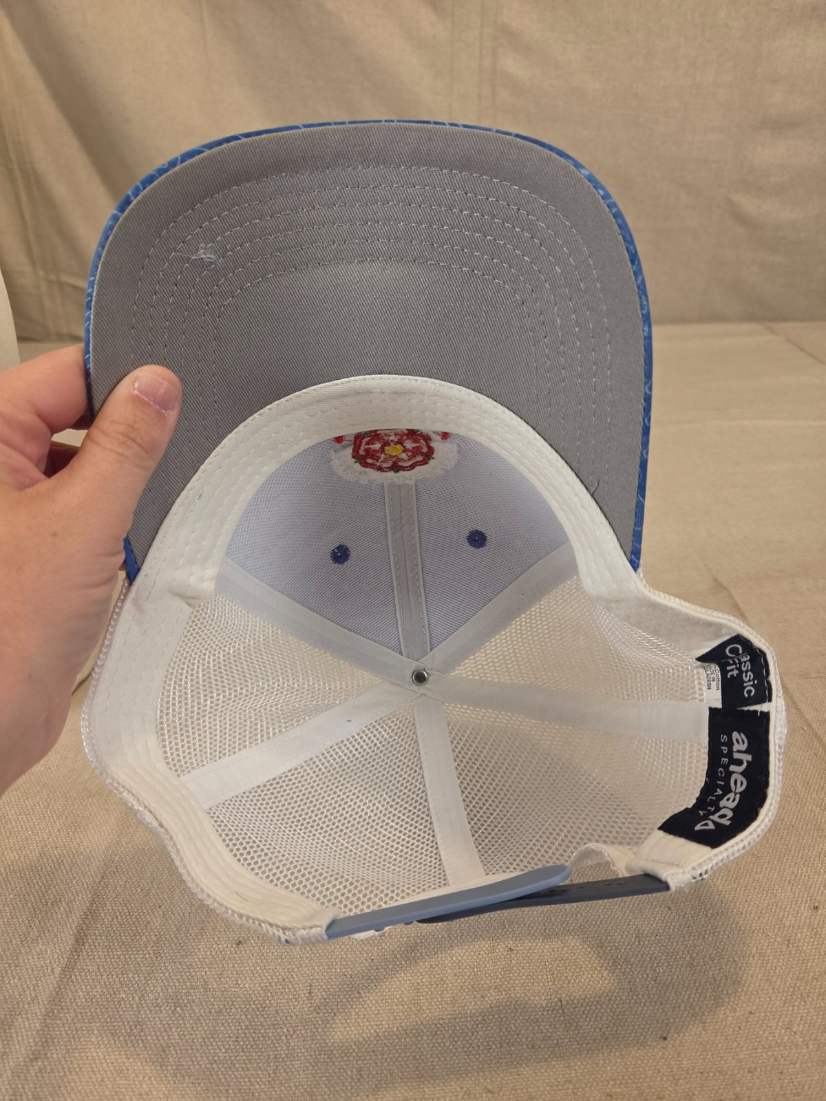 2019 U.S. Women's Open Golf Trucker Hat Mesh Snapback Lancaster Blue - Image 7