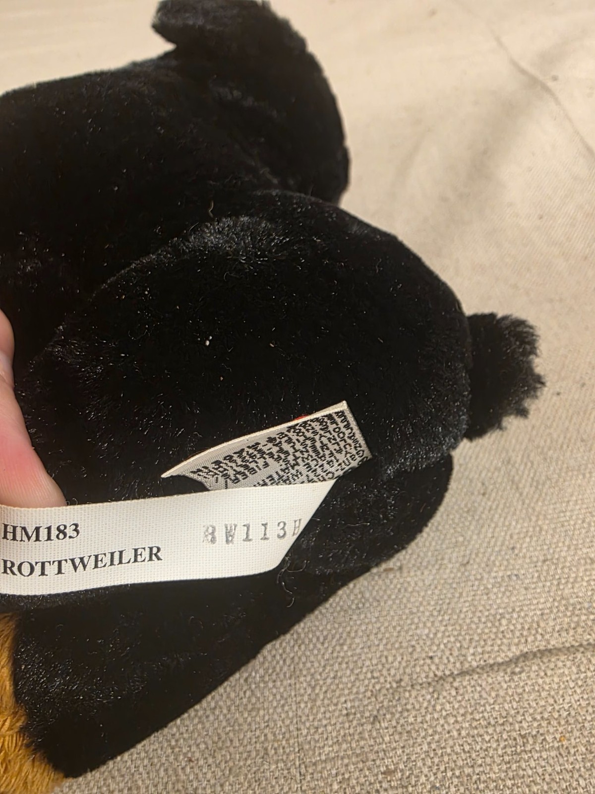 Ganz Webkinz Rottweiler Plush Stuffed Animal HM183 No Code - Image 5