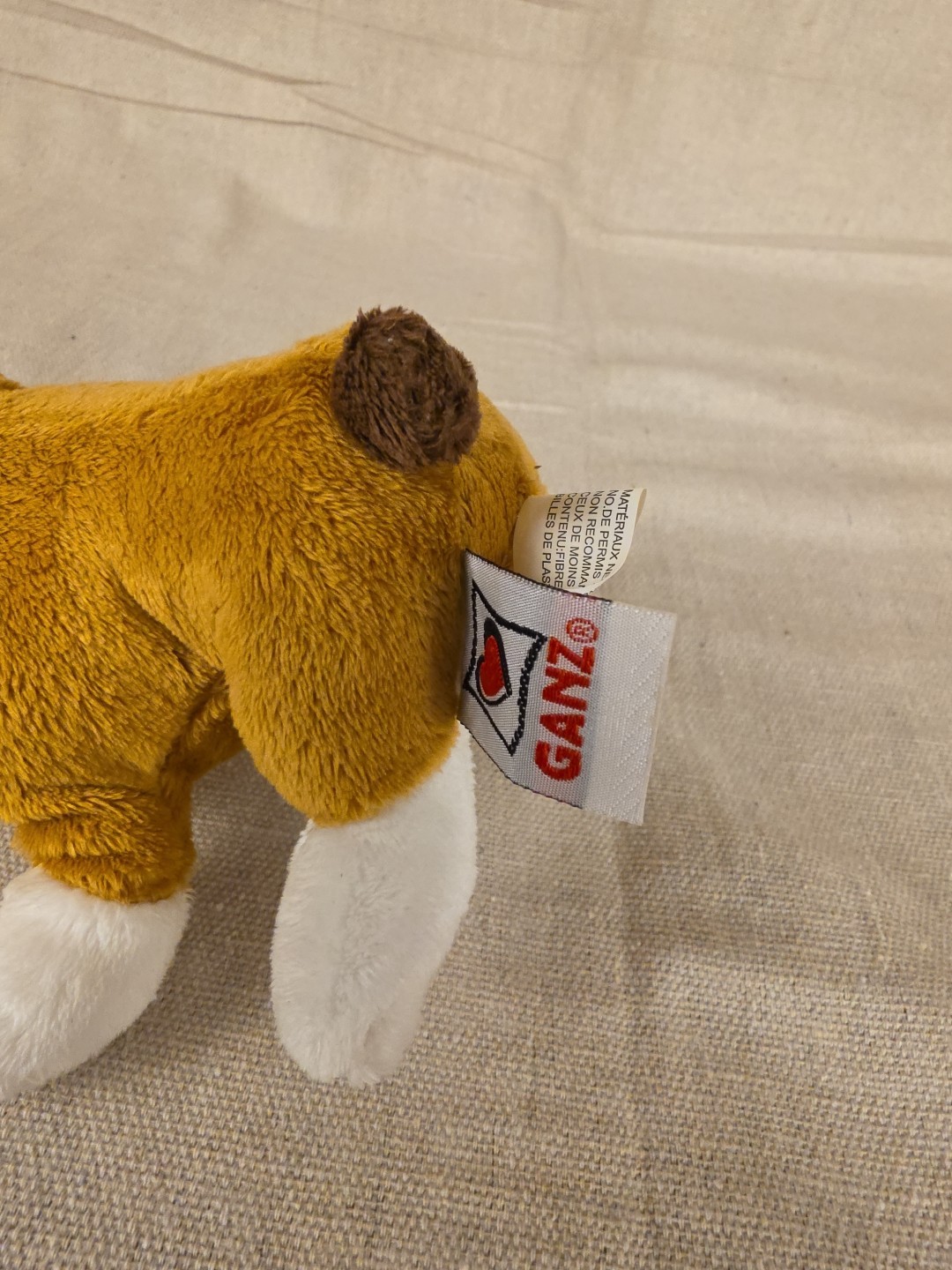 Vintage Webkinz Bulldog Puppy Dog Brown White Plush - Image 4