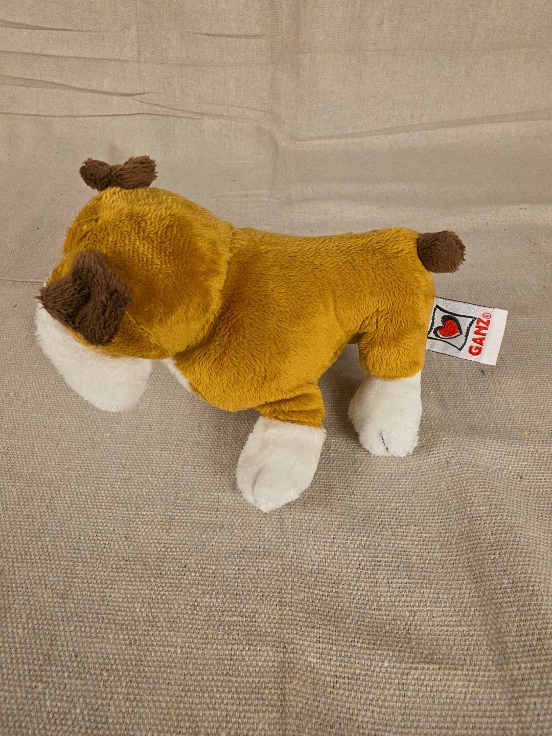 Vintage Webkinz Bulldog Puppy Dog Brown White Plush - Image 9