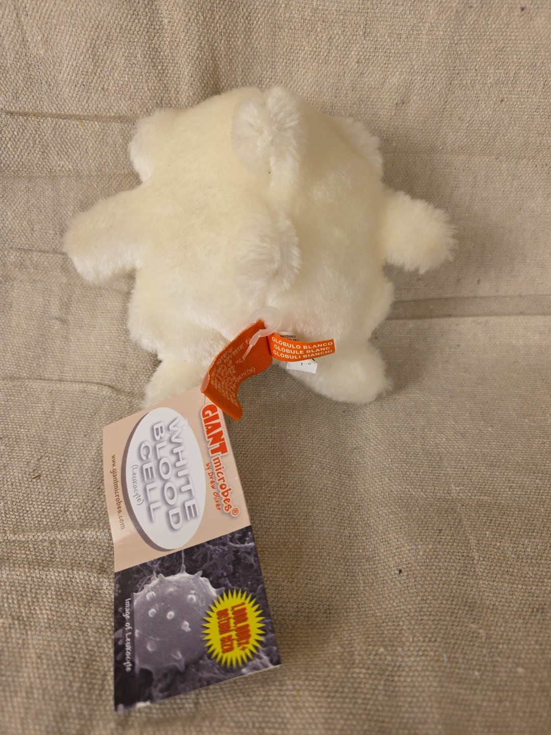 Giant Microbes 5" White Blood Cell Leukocyte Plush Stuffed Synco Bio Partners - Image 3