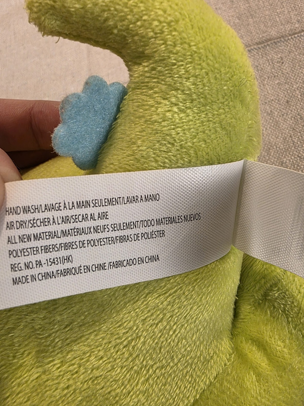 Nickelodeon Rugrats Reptar Plush Toy 9" Green Dinosaur 2023 - Image 5