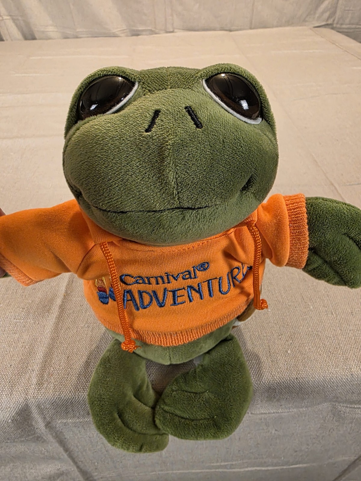 The Petting Zoo Carnival Adventures Turtle Plush Toy with Orange Hoodie - Image 2