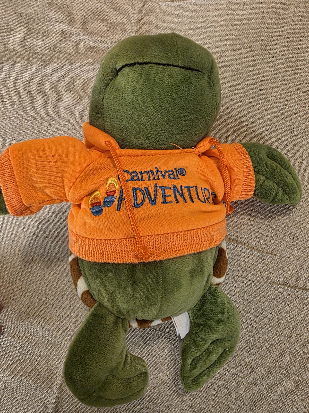 The Petting Zoo Carnival Adventures Turtle Plush Toy with Orange Hoodie - Image 3