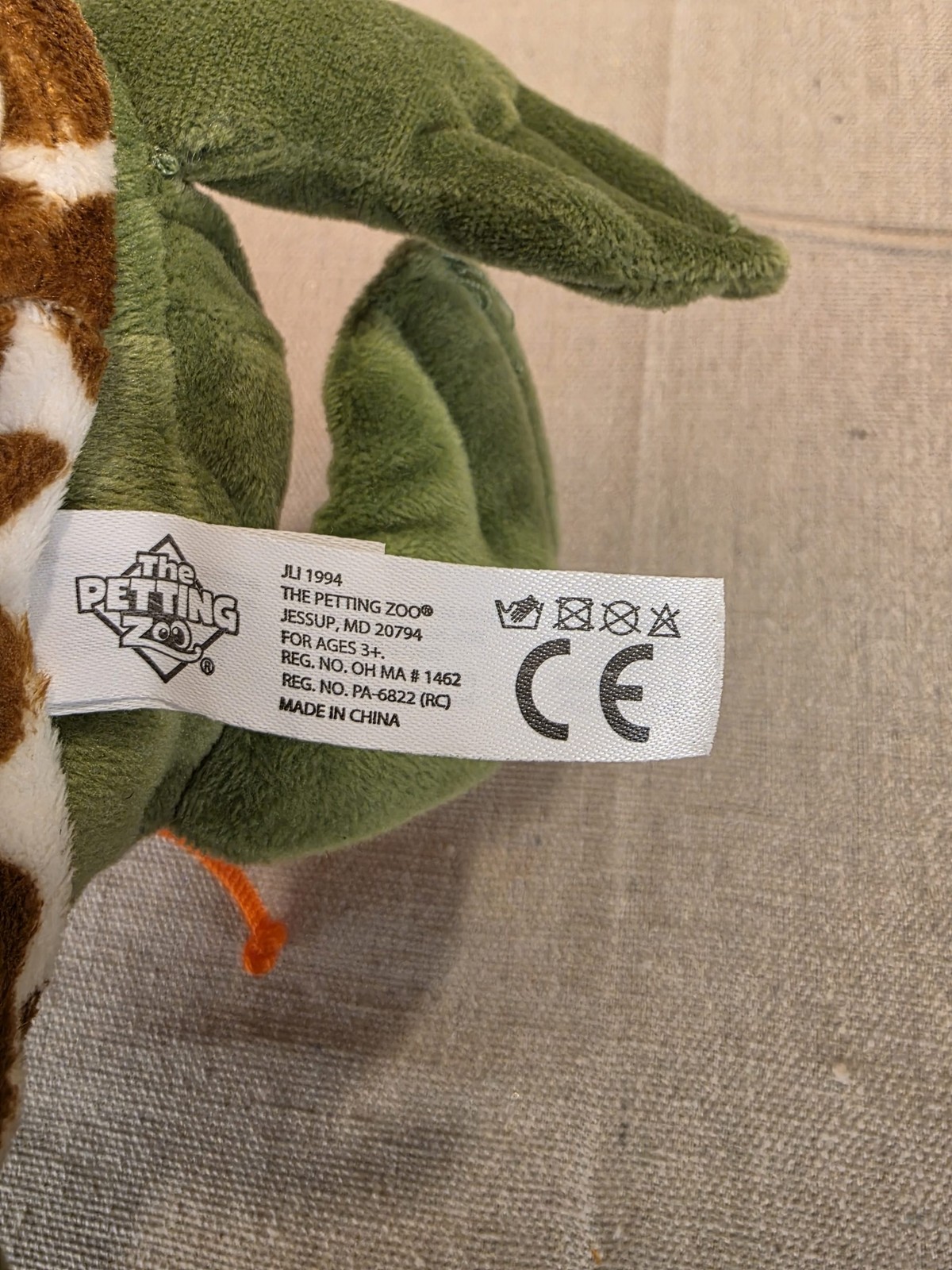 The Petting Zoo Carnival Adventures Turtle Plush Toy with Orange Hoodie - Image 5