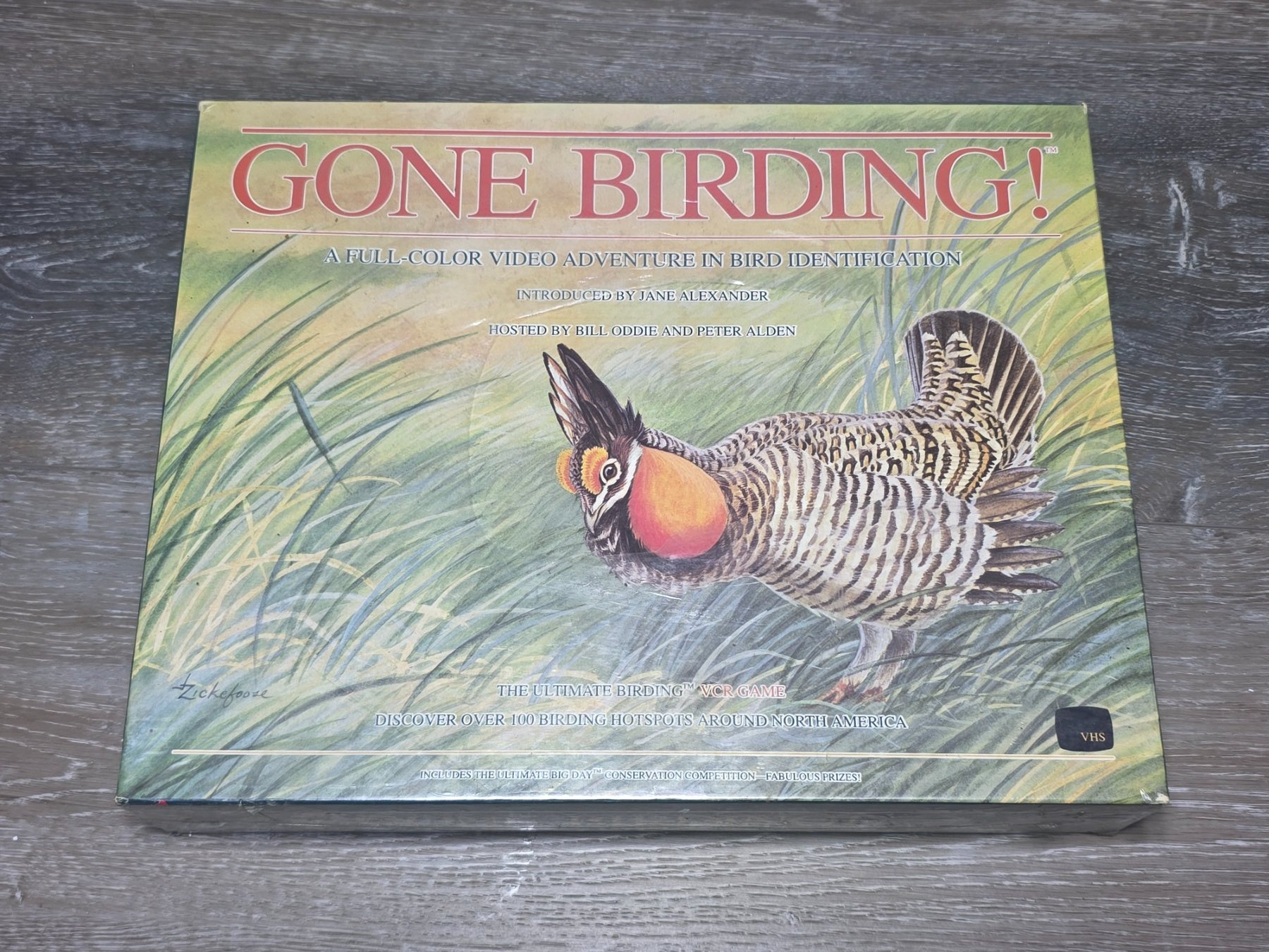 Vintage 1988 Gone Birding VHS VCR Bird Identification Board Game Rupicola