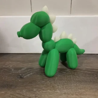 Glow-in-the-Dark Balloon Dinosaur – 3D Printed Dino Figurine (7" Tall)