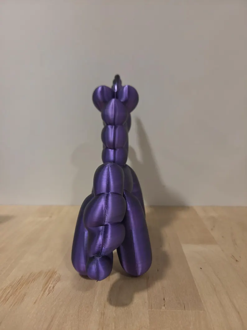 Balloon Unicorn Figurine – 7.5 Inch Purple Unicorn - Image 3