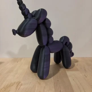 Balloon Unicorn Figurine – 7.5 Inch Purple Unicorn