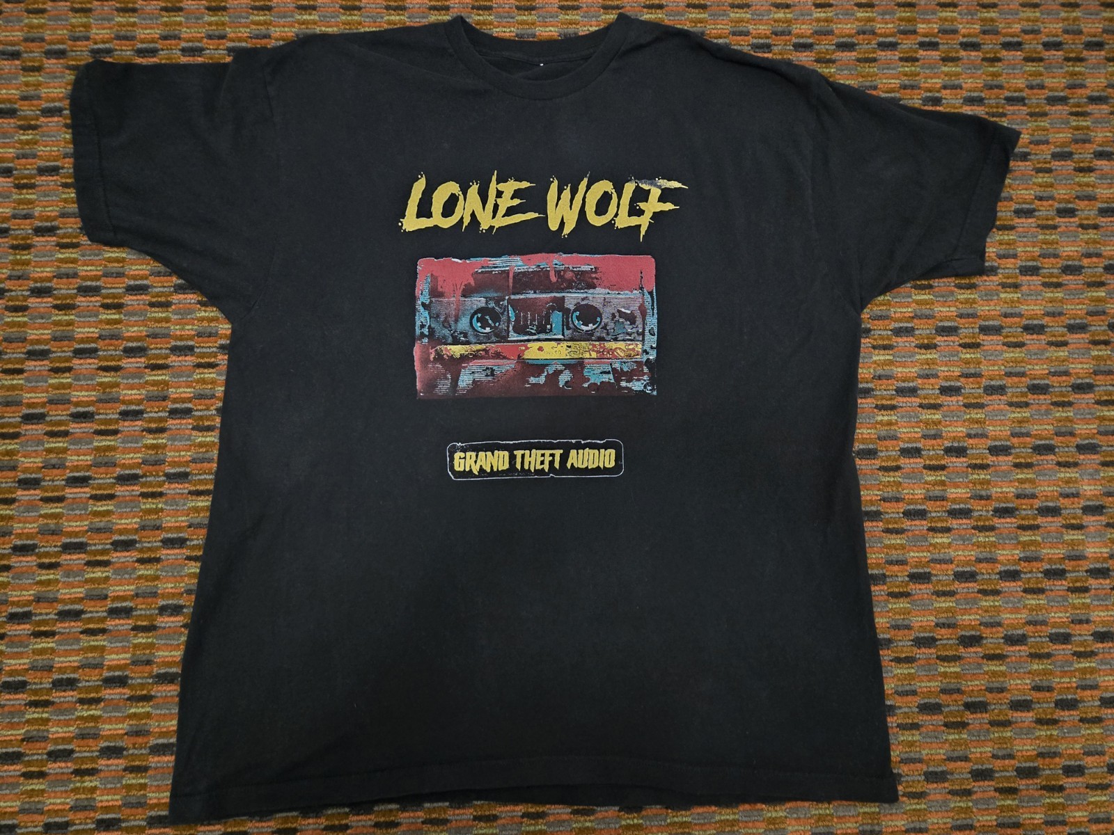 Tommy Vext Lone Wolf Grand Theft Audio Graphic T Shirt Black Band Tee