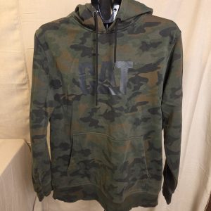 Caterpillar Hoodie Camouflage Pullover Men's Large CAT Logo