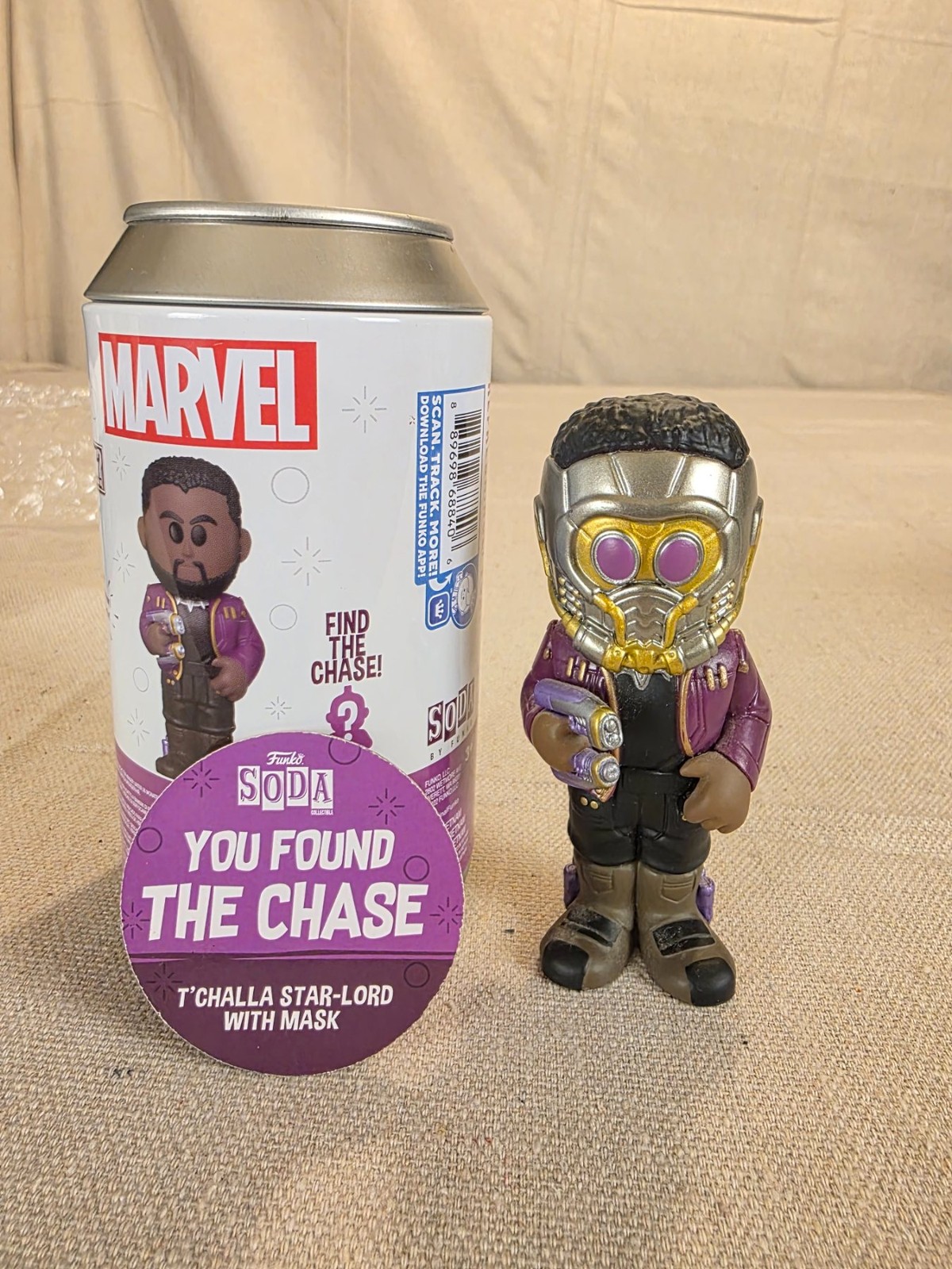 Funko Soda Marvel T'Challa Star-Lord With Mask Chase Vinyl Figure