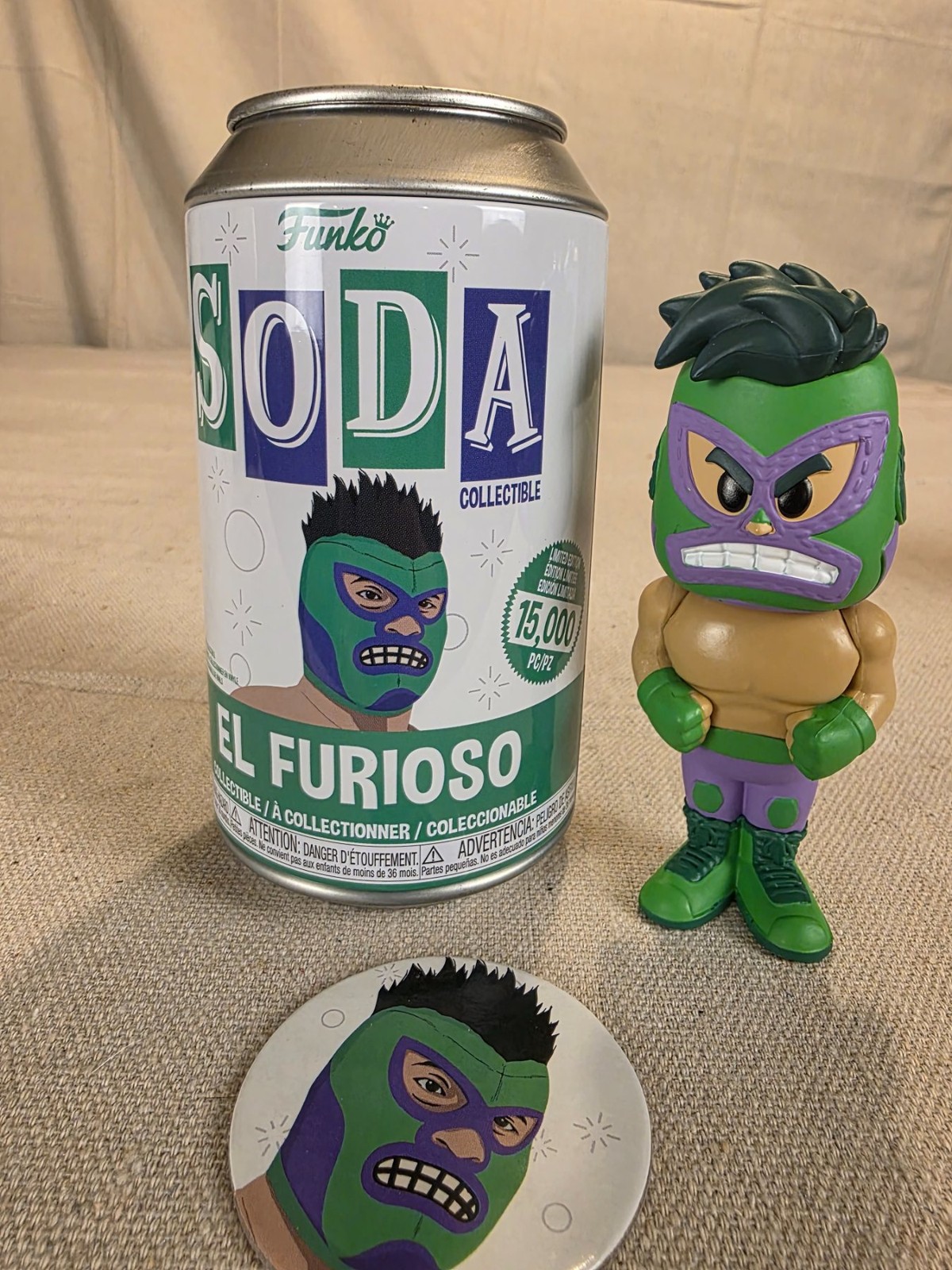 Funko Soda Marvel Lucha Libre El Furioso Hulk Vinyl Figure