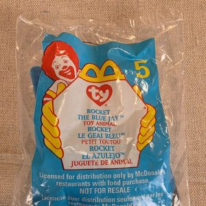 TY Rocket The Blue Jay McDonald's Happy Meal Toy Animal #5 1999 NEW