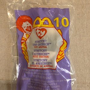 Ty Teenie Beanie Baby Stretchy The Ostrich #10 McDonald's 1999 Toy
