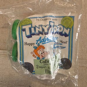 1990 McDonald's Tiny Toon Adventures Elmyra & Buster Flip Car Toy NEW