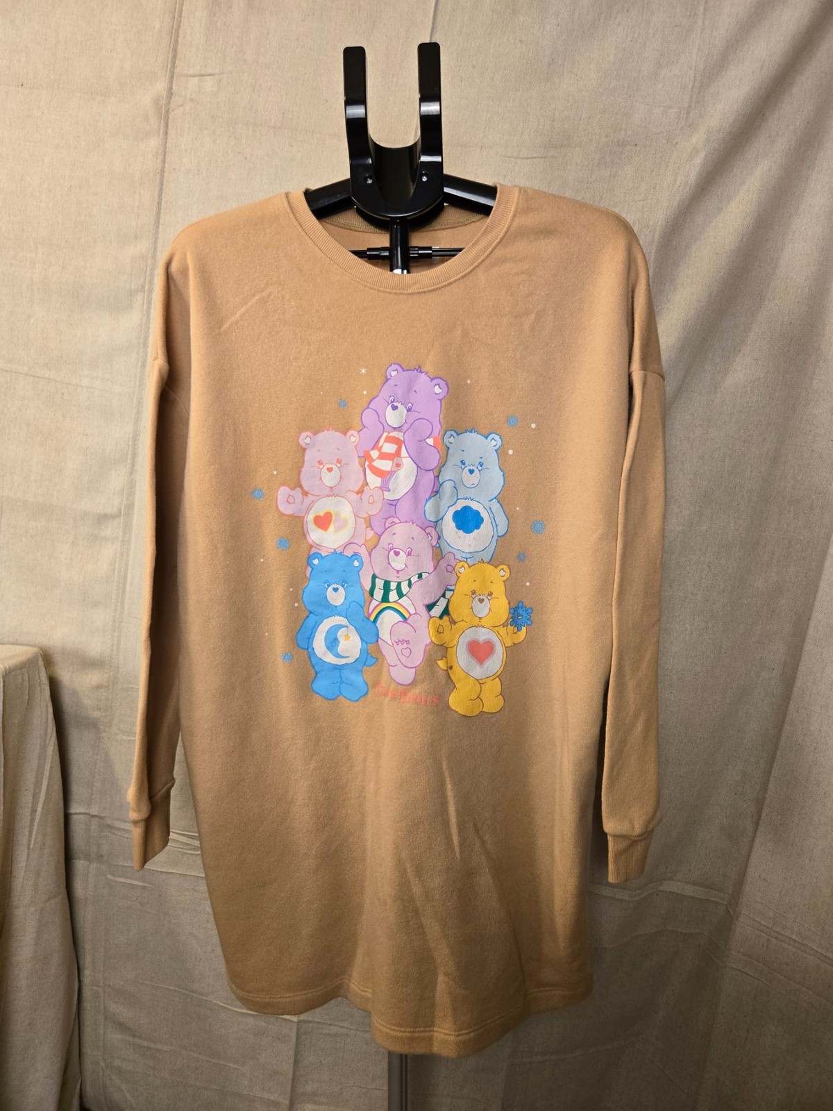 Grayson Social Care Bears Nightgown XL Brown Vintage Style Y2k