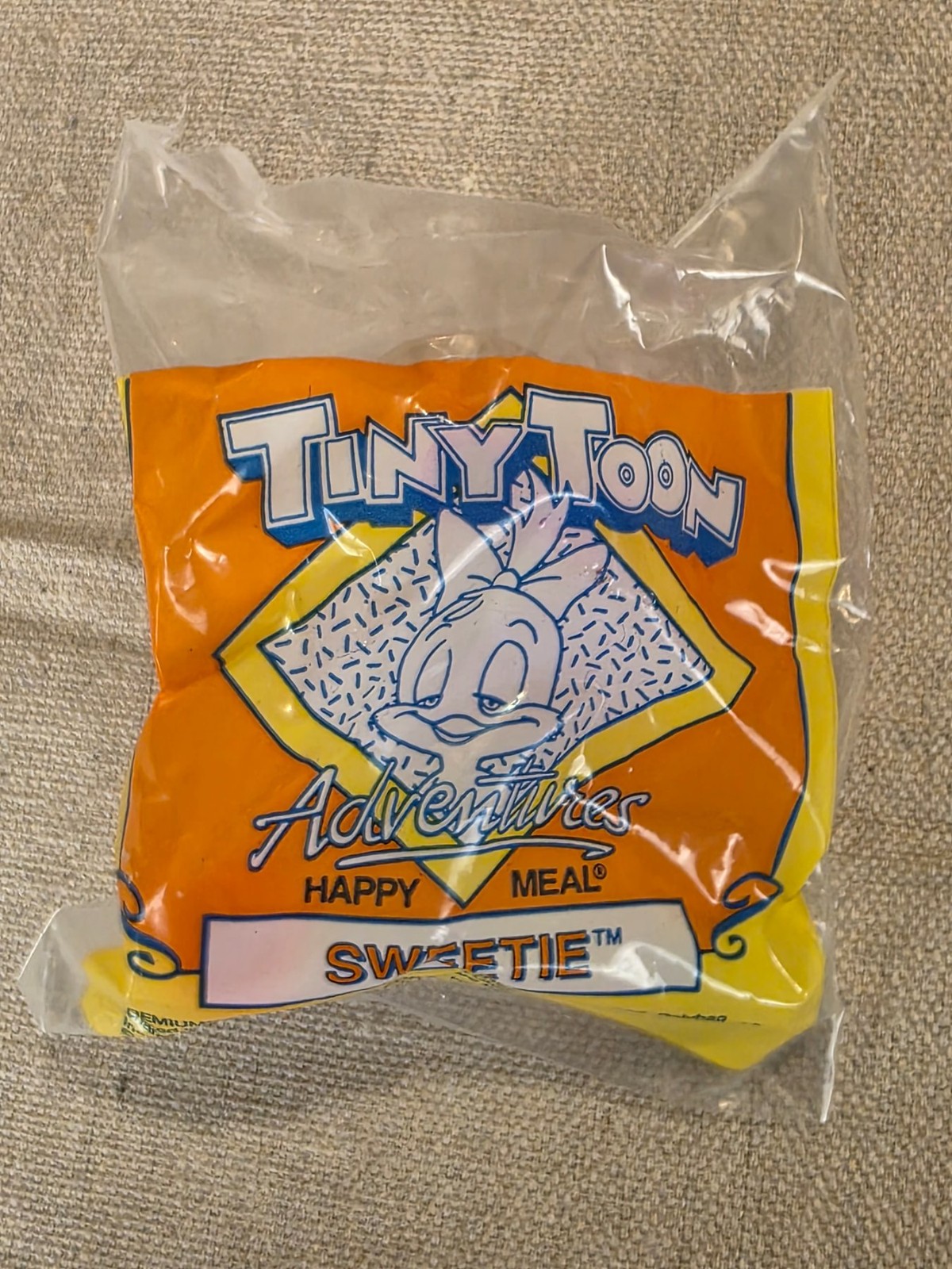 Vintage 1992 Tiny Toon Adventures Sweetie Happy Meal Toy McDonald's NEW