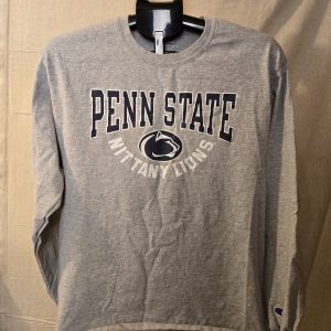 Champion Penn State Nittany Lions Long Sleeve Shirt Men L Grey