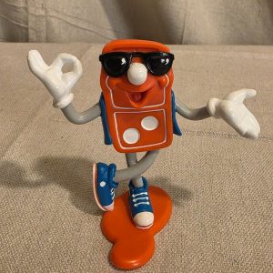 Vintage 1993 Domino's Pizza Donny Domino PVC Figure with Sunglasses