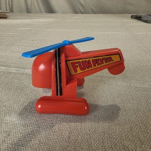 Vintage Fun Flyer Helicopter Toy Viking Plast Sweden