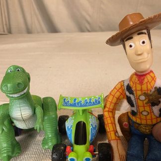 Toy Story Woody Rex Dinosaur & Race Car Burger King Toy Set 3 of 6